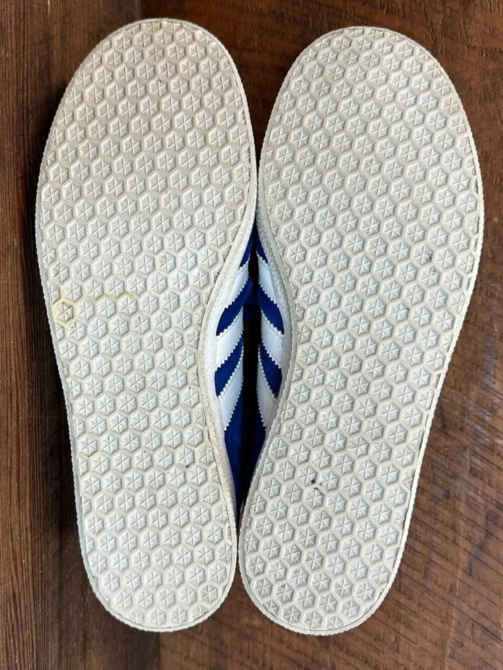 adidas Originals Gazelle Royal Blue White Gold S76227 Men's Size 7